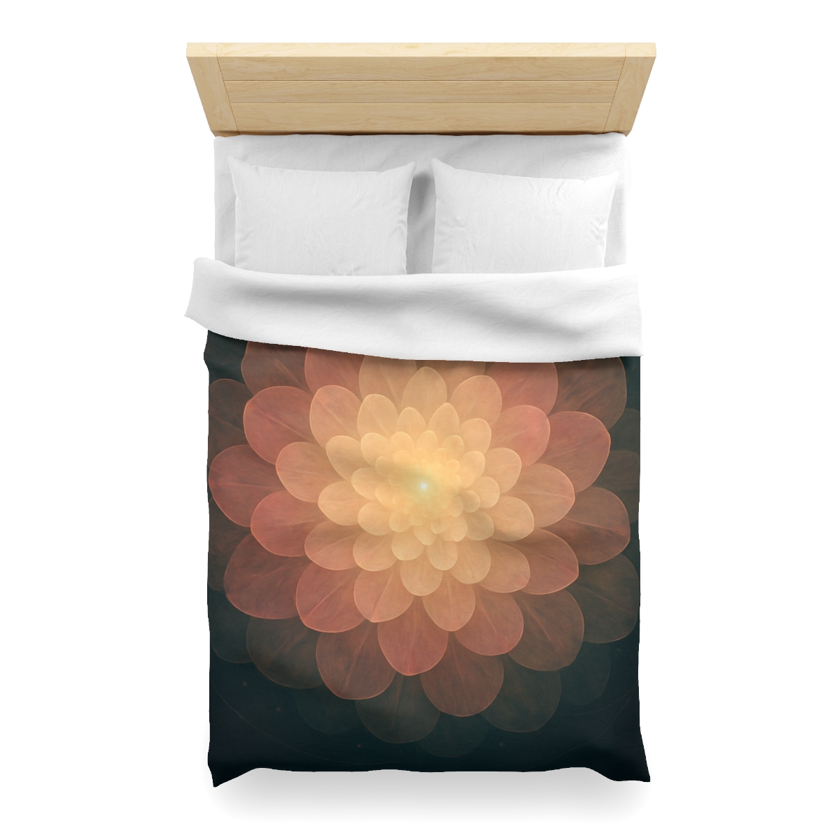 Celestial Petal Halo personalized bedding duvets