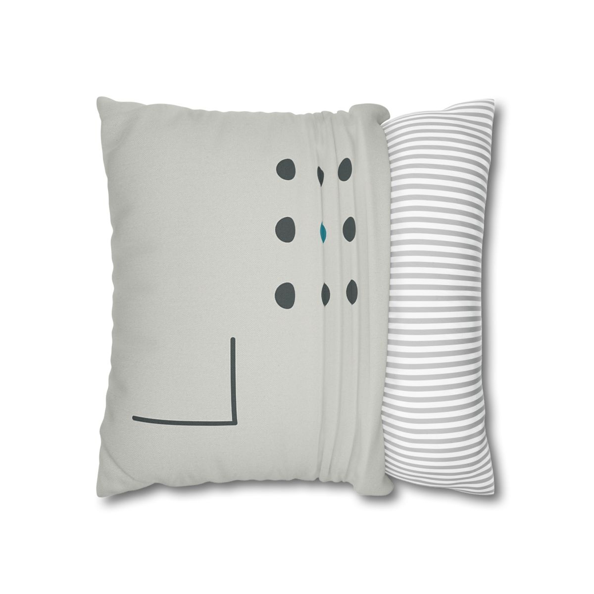 Sparse Dot Grid With Missing Corner custom pillow cases