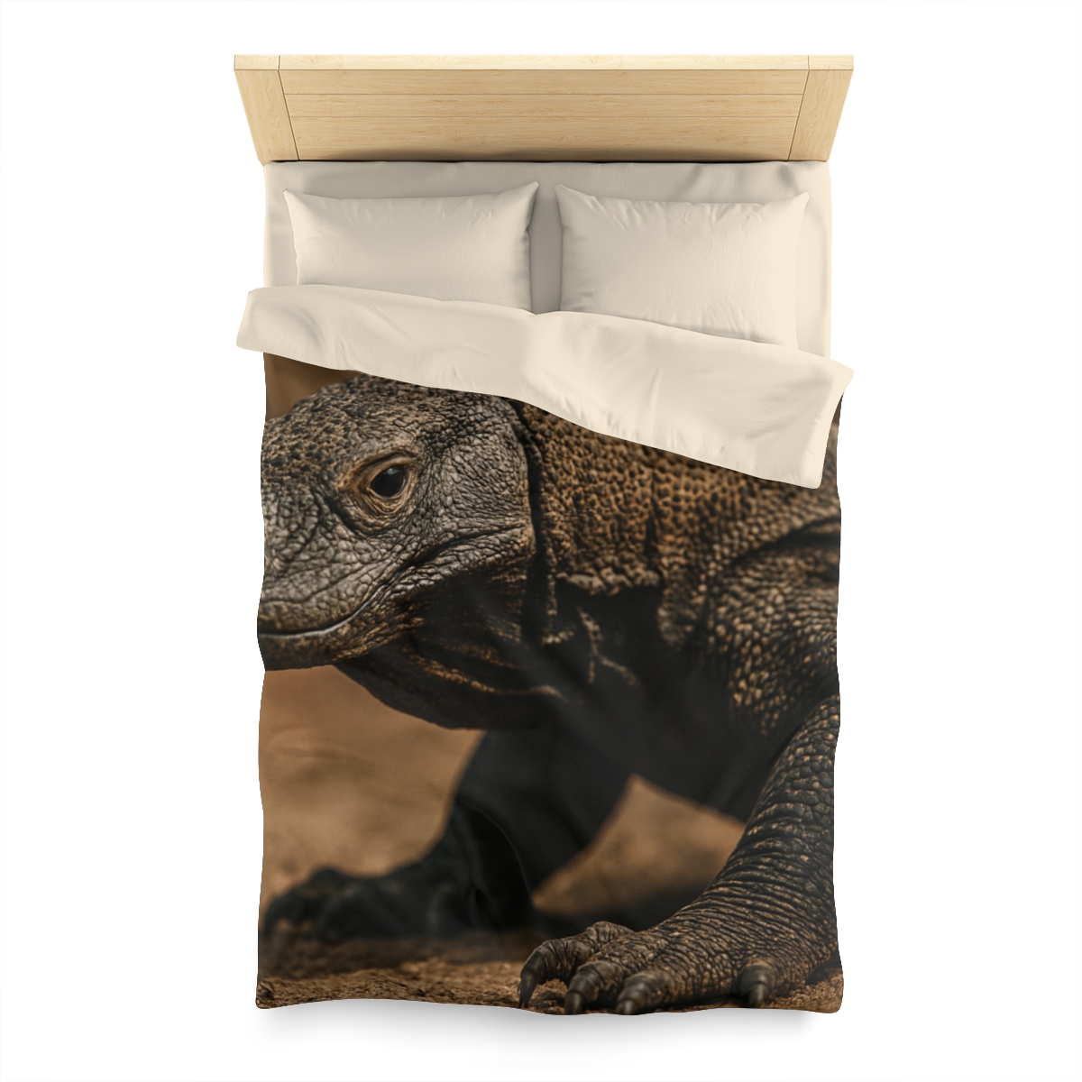 Ancient Sentinel Komodo Dragon personalized bedding duvets