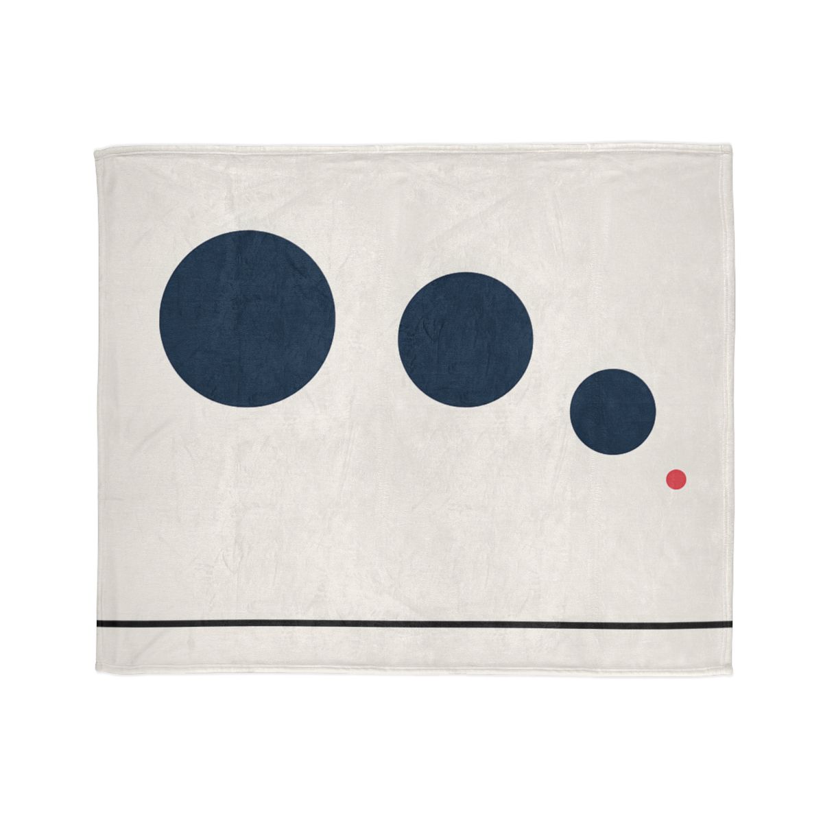 Orbital Triad Over Quiet Line soft fleece blankets