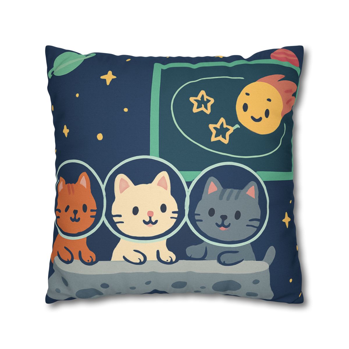 Comet Classroom For Curious Kittens personalized pillow covers