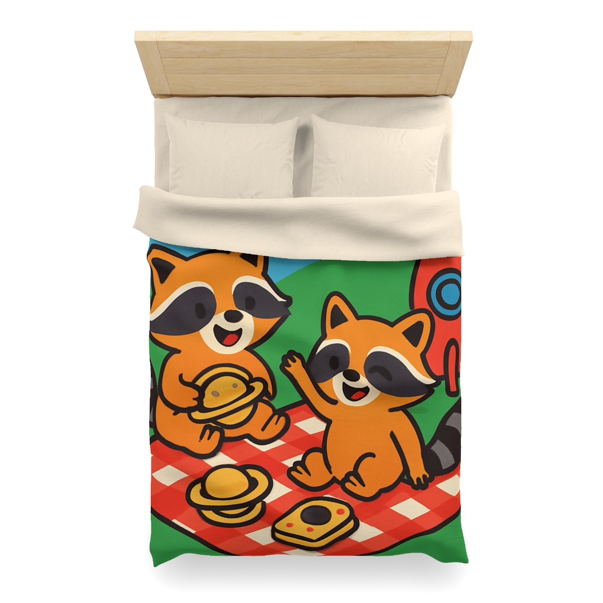 Rocket Racers Picnic designer printed duvets