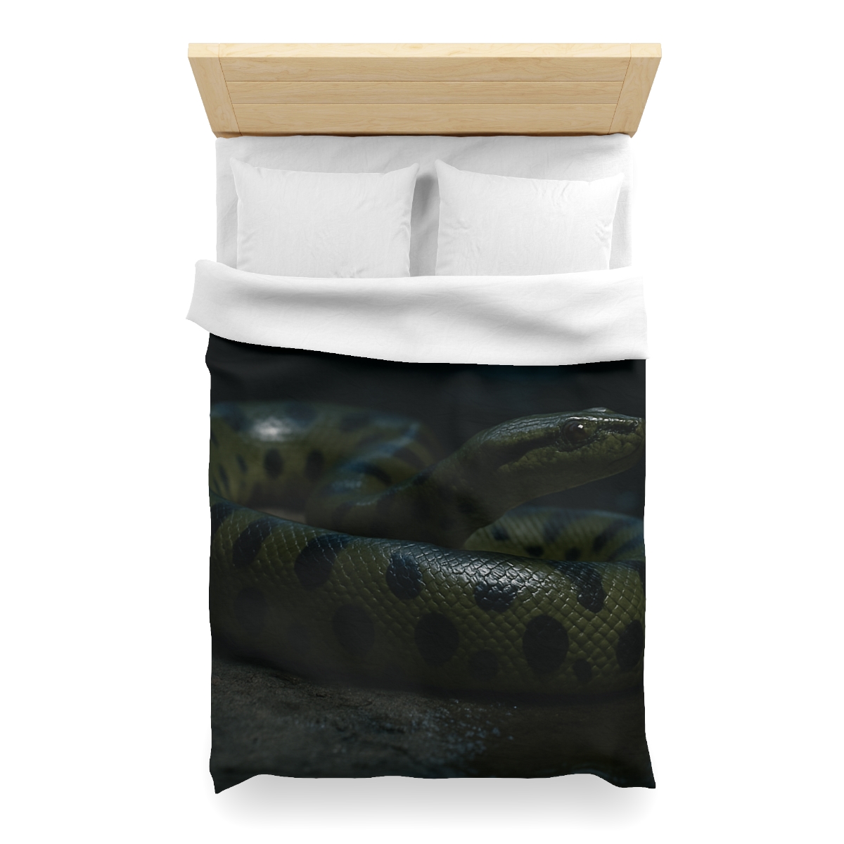Moonlit Coil Green Anaconda trendy bedroom duvets