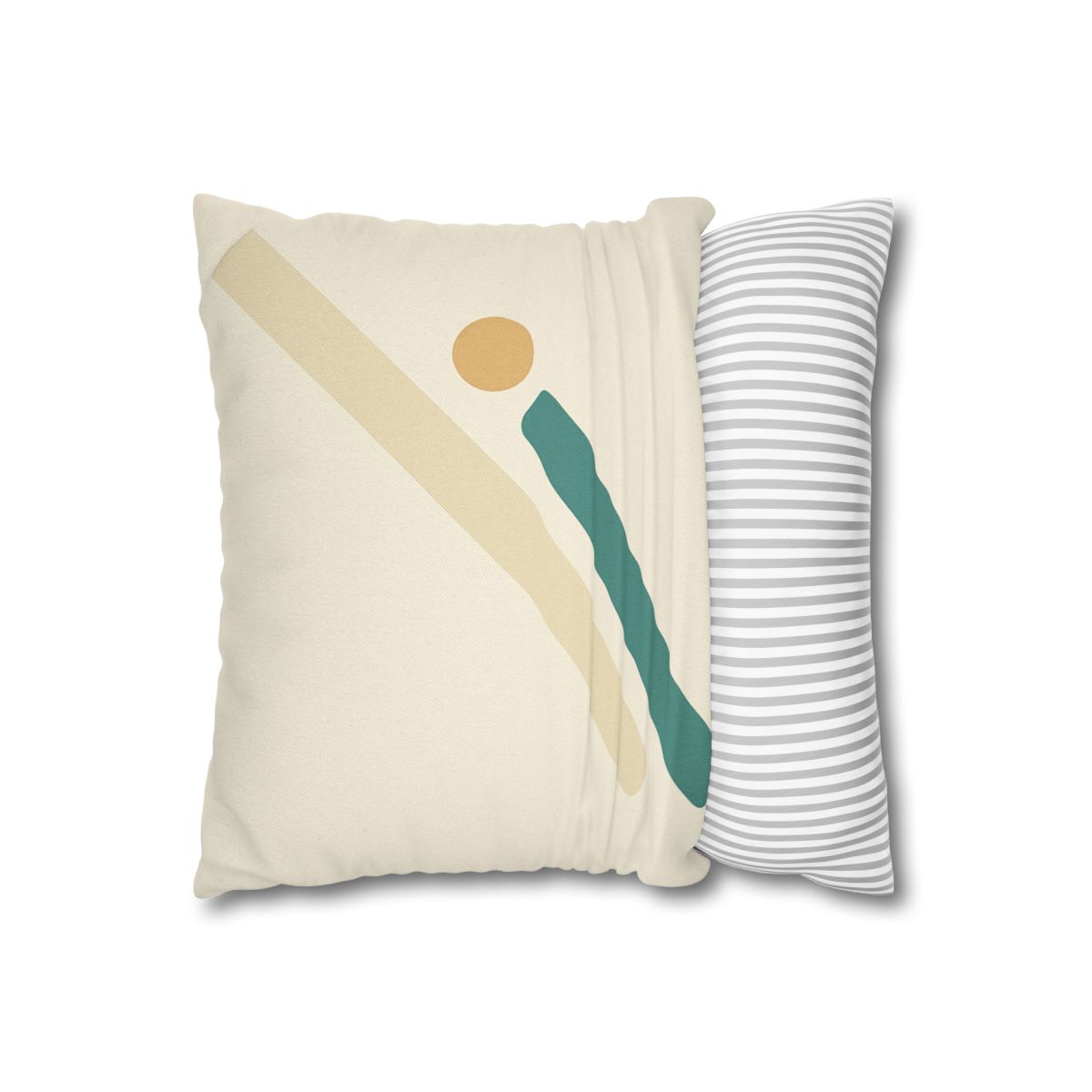 Sparse Diagonal Stripe Pair soft cotton pillow cases