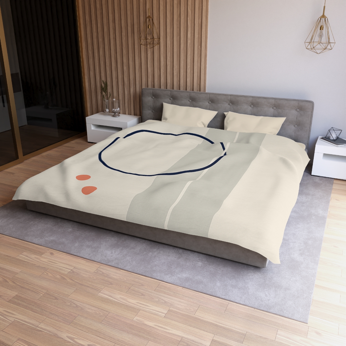 Quiet Orbit With Split Panel stylish duvet covers