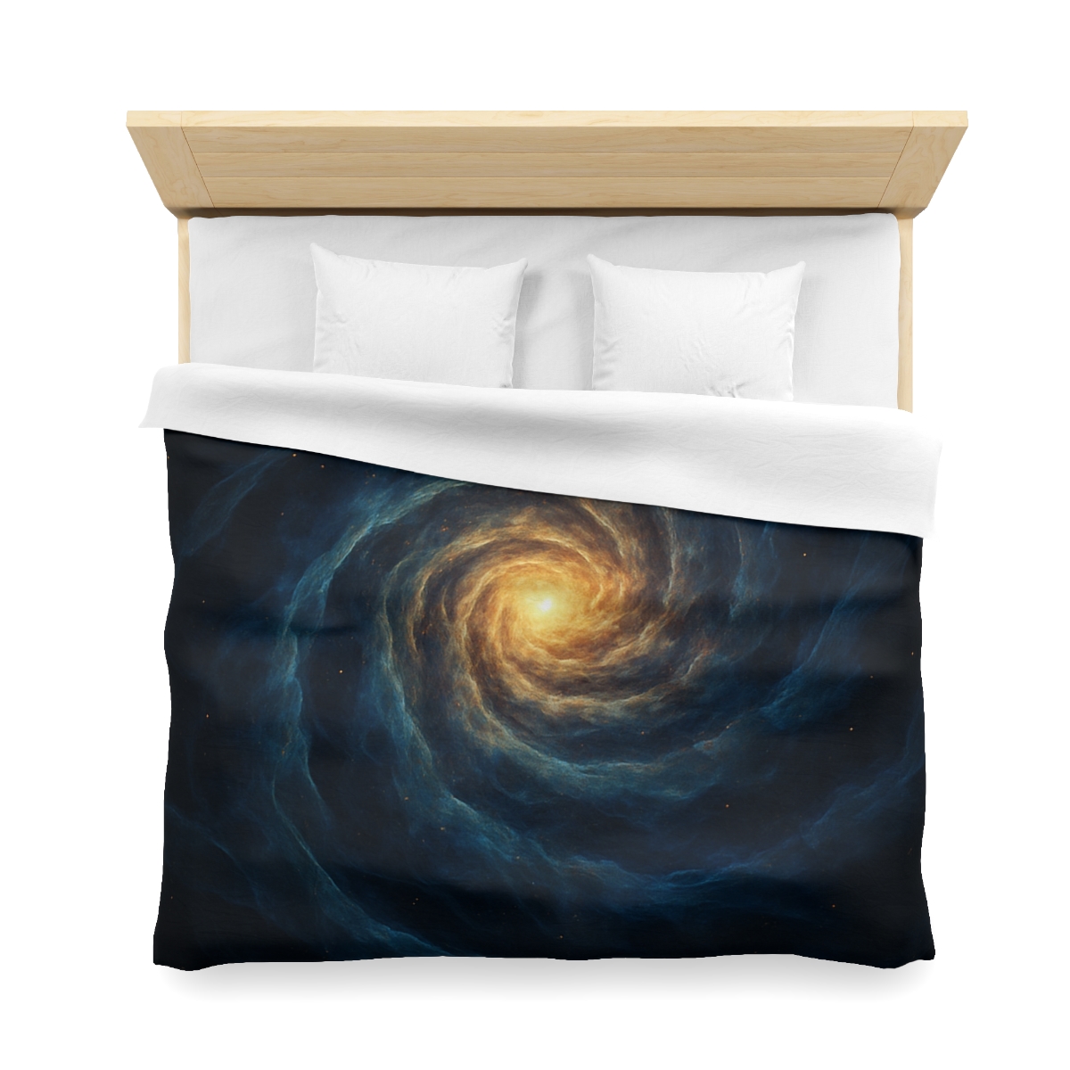 Nebula Spiral Lattice designer printed duvets