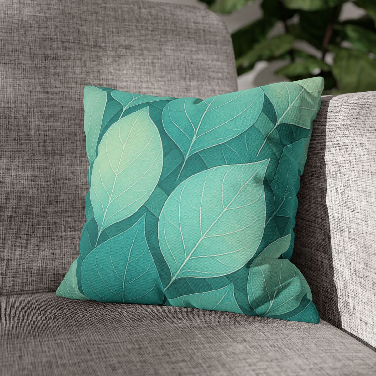 Leaf Vein Prism Weave stylish decorative pillowcases
