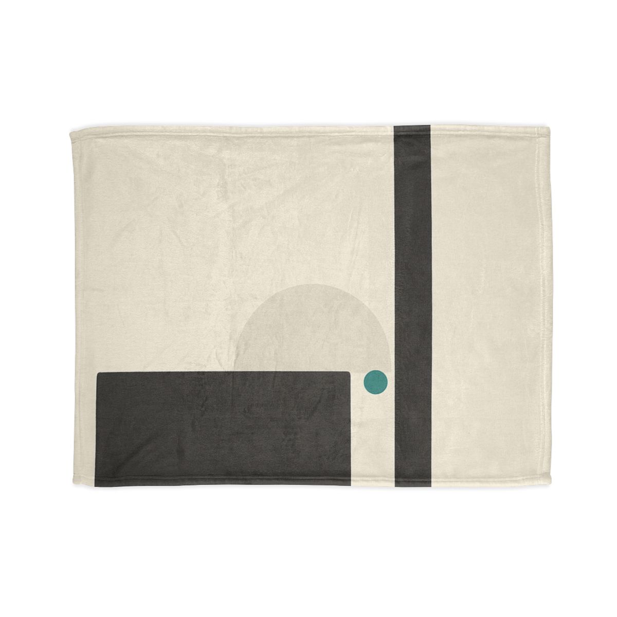 Quiet Triad With Offset Arc trendy patterned blankets