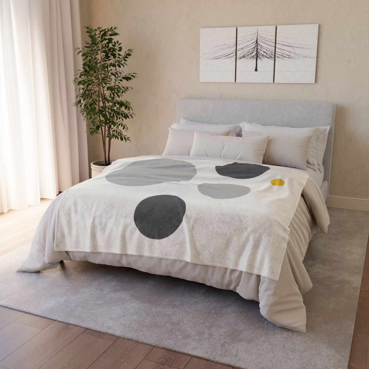 Balanced Cluster Of Circles decorative home blankets
