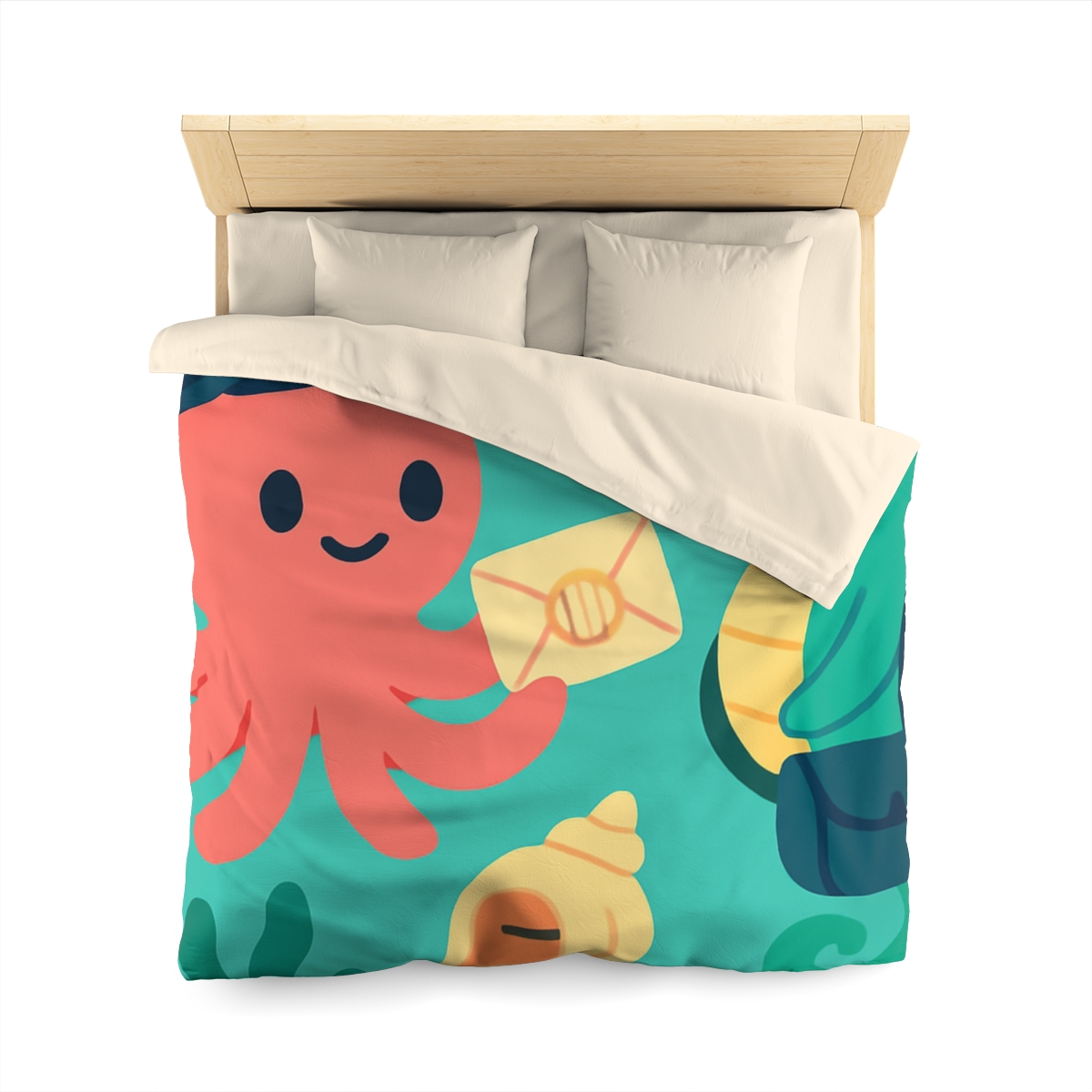 Glow Reef Post Office For Seahorse Mail personalized bedding duvets