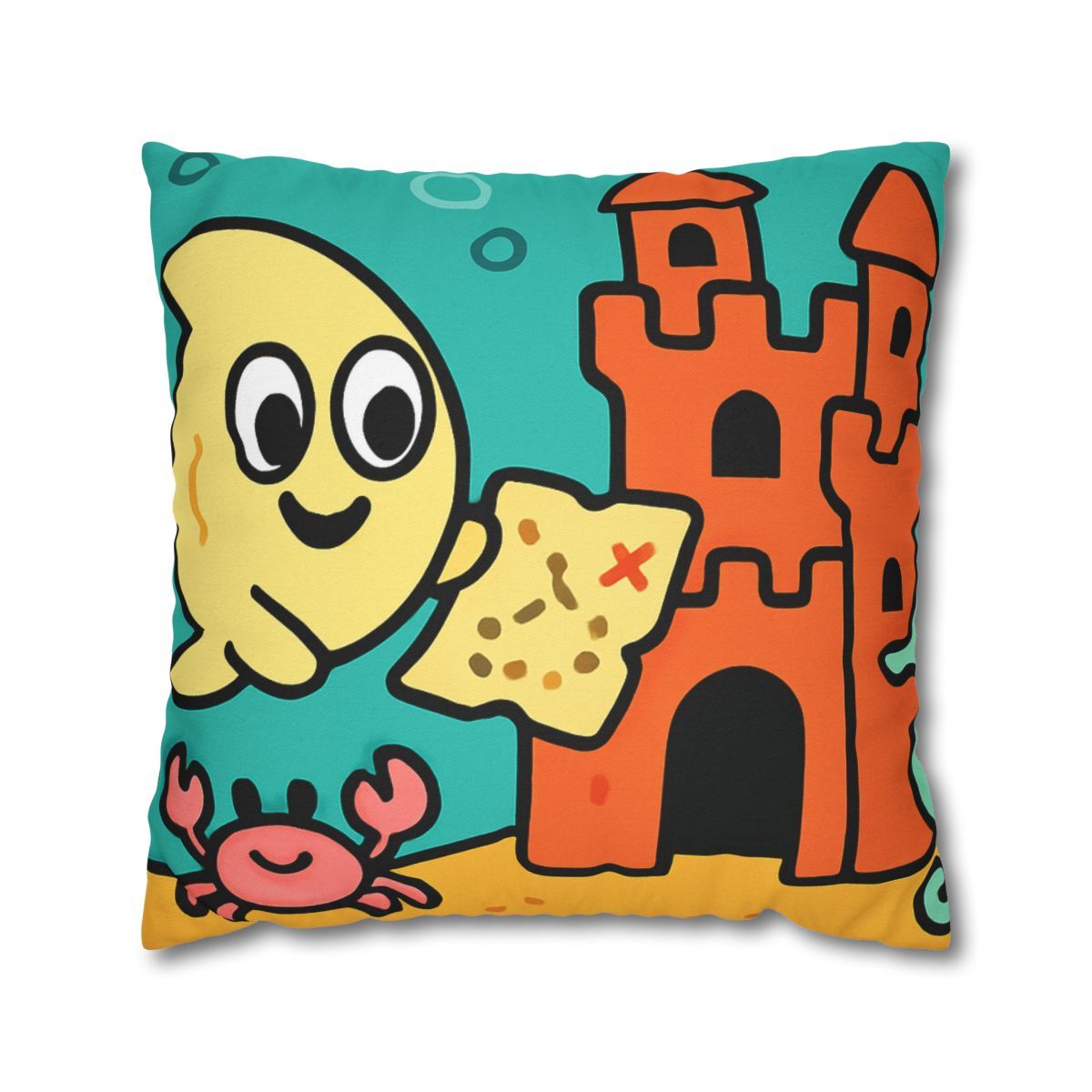 Coral Castle Map Of The Moonfish Kingdom personalized pillow covers