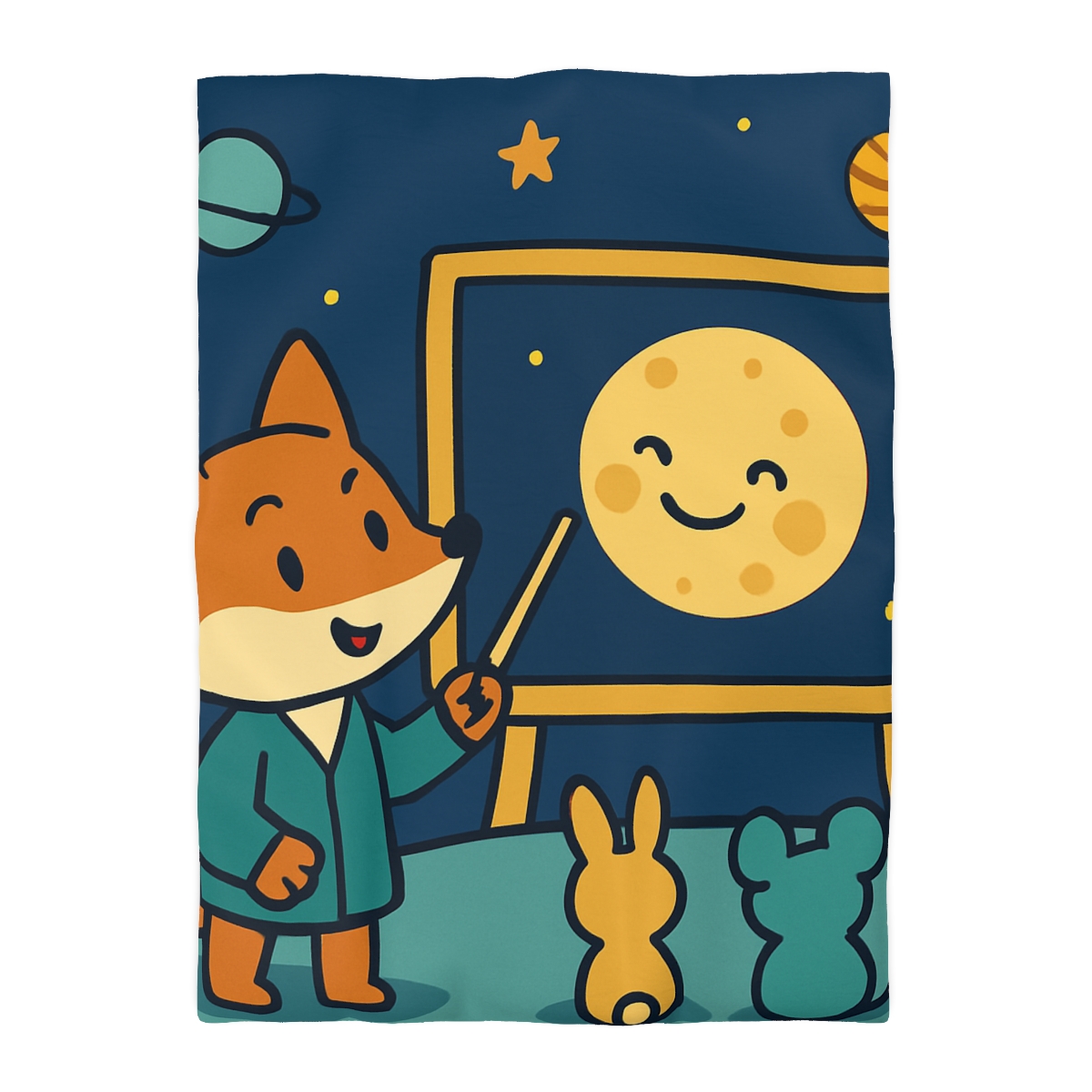 Stargazing Fox And Moon Classroom stylish duvet covers