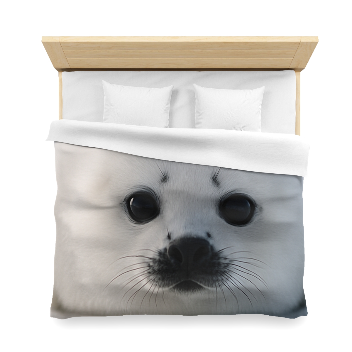 Snow Dream Harp Seal Pup unique patterned duvets