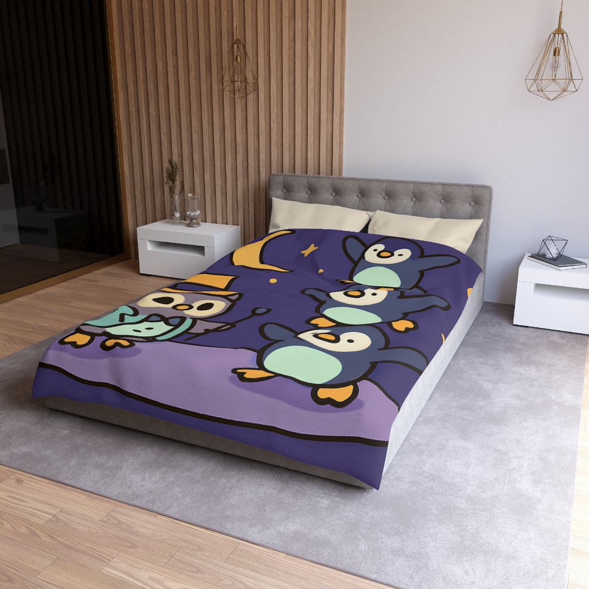 Moonlight Feather Circus stylish duvet covers