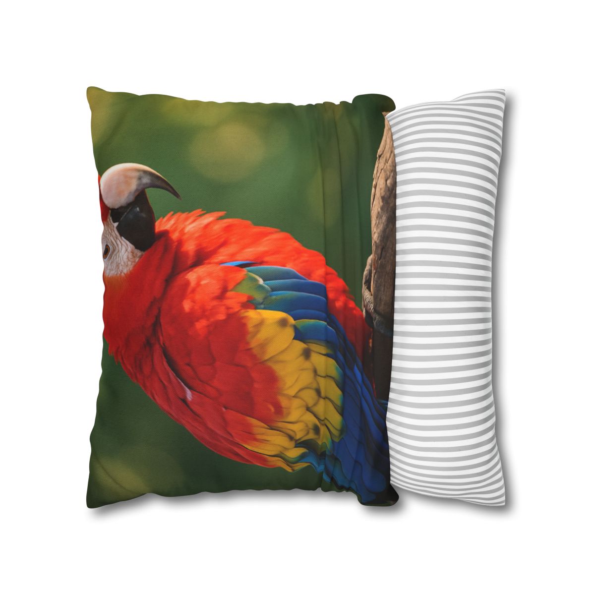Prism Song Scarlet Macaw designer print pillow cases