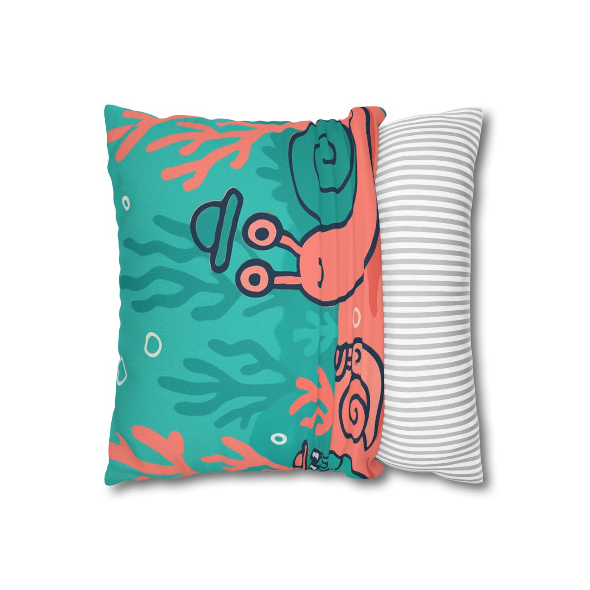 Coral City Snail Parade custom pillow cases