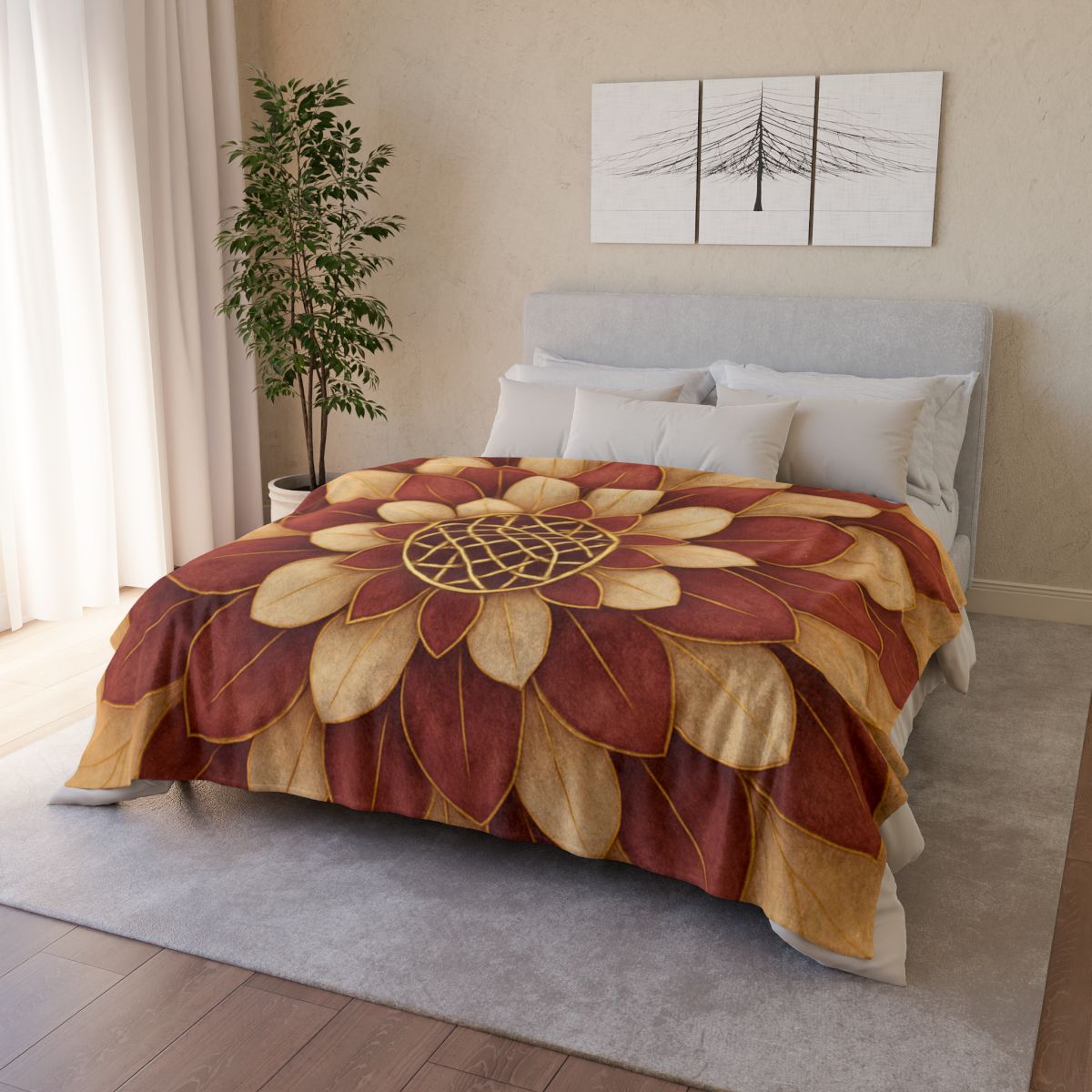Petal Orbit Lattice warm winter blankets