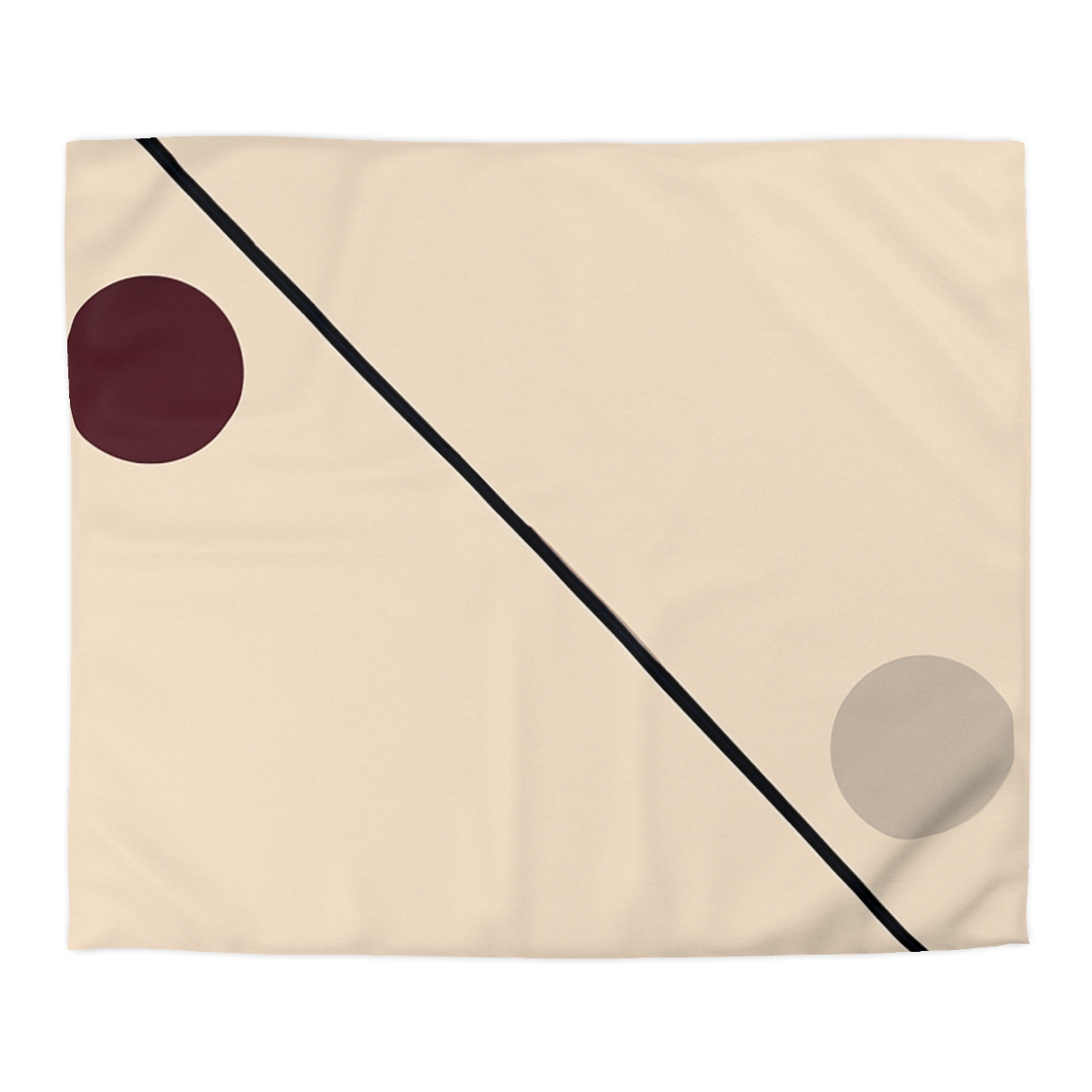 Diagonal Line And Twin Circles soft comforter duvets