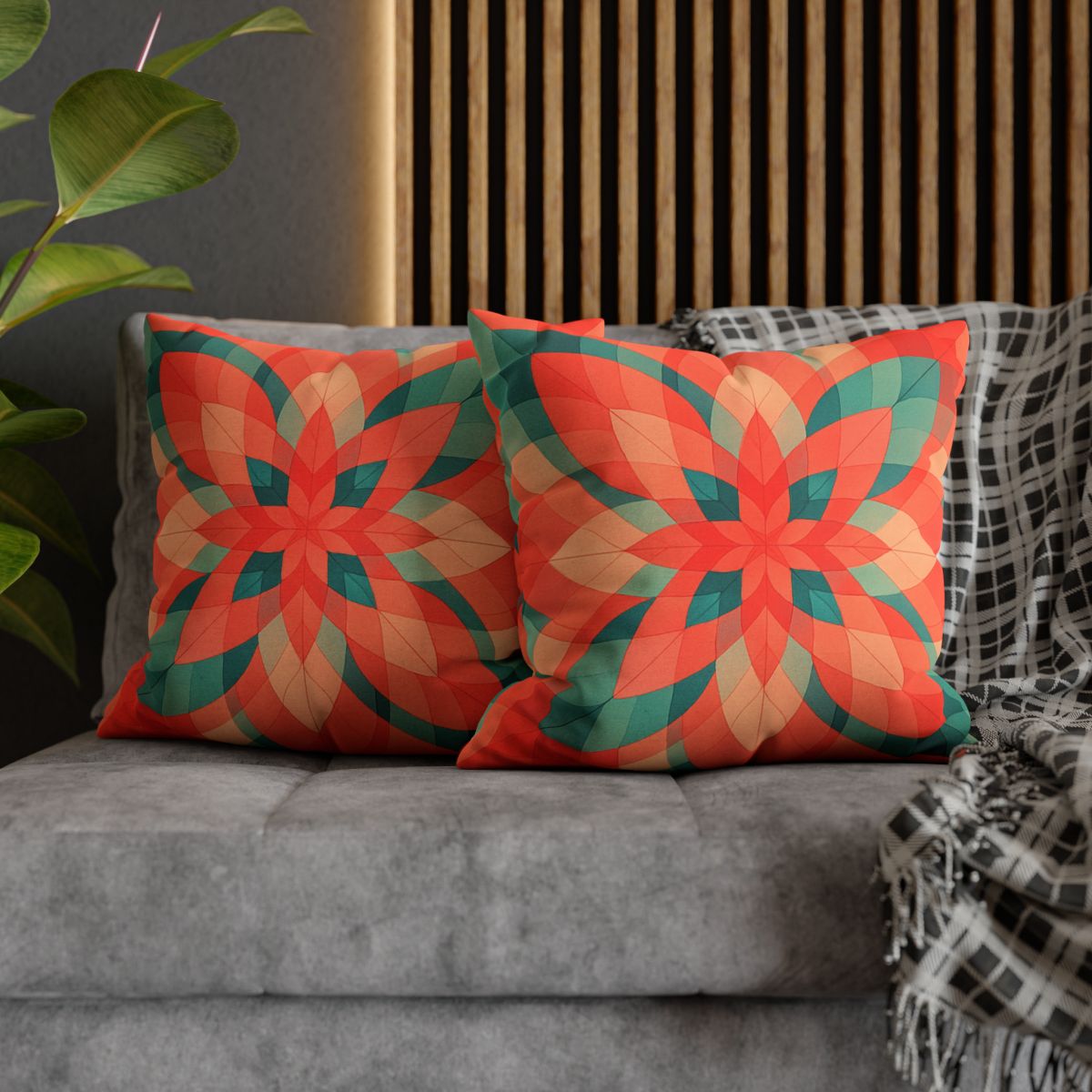 Petal Prism Overlap stylish decorative pillowcases