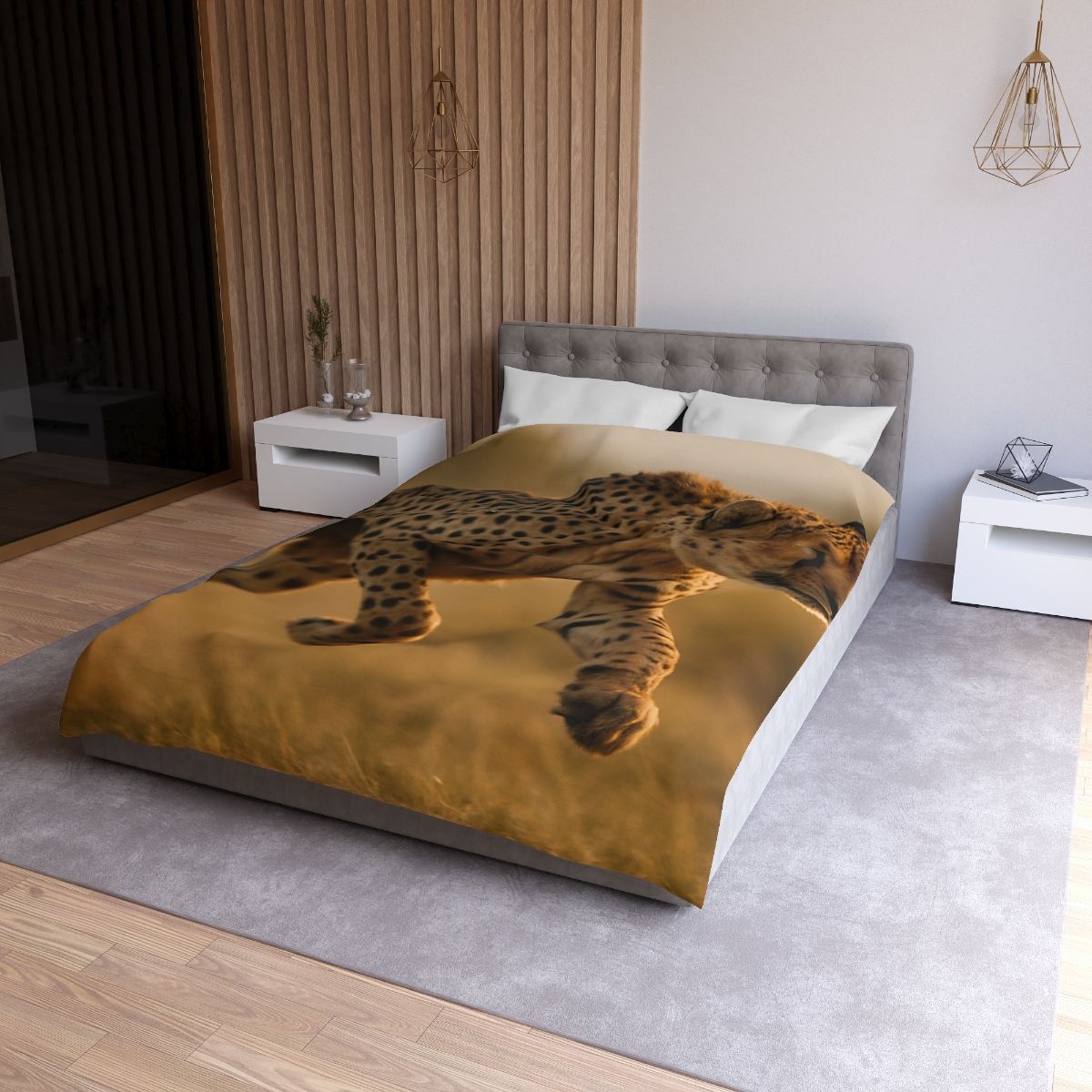 Dawn Sprint Cheetah custom duvets