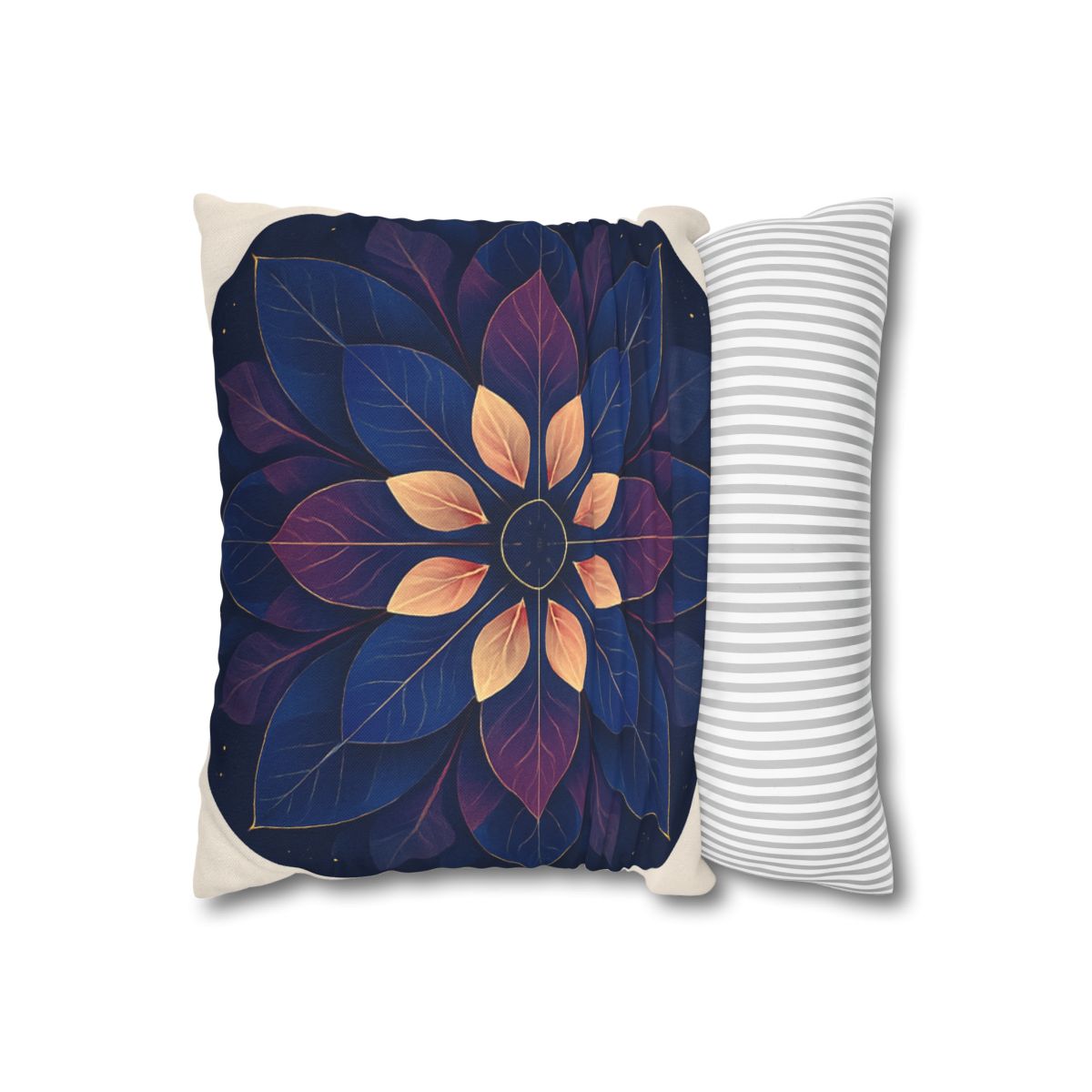Petal Prism Mandala custom pillow cases
