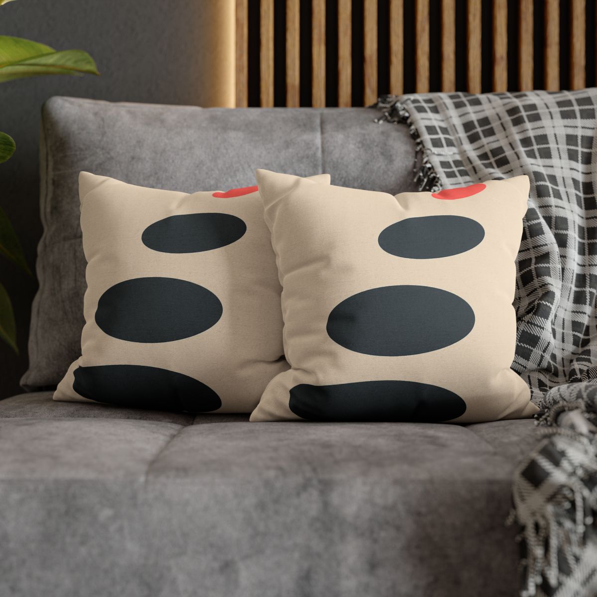 Staggered Ovals With Pause comfortable bedding pillow covers