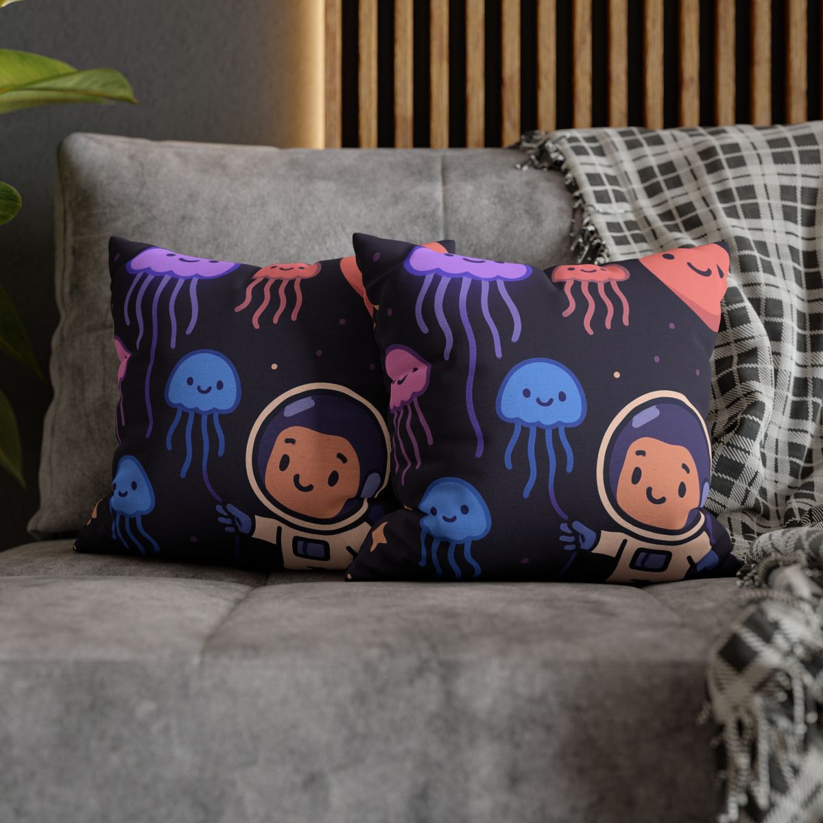 Galaxy Garden Of Floating Jellyfish comfortable bedding pillow covers