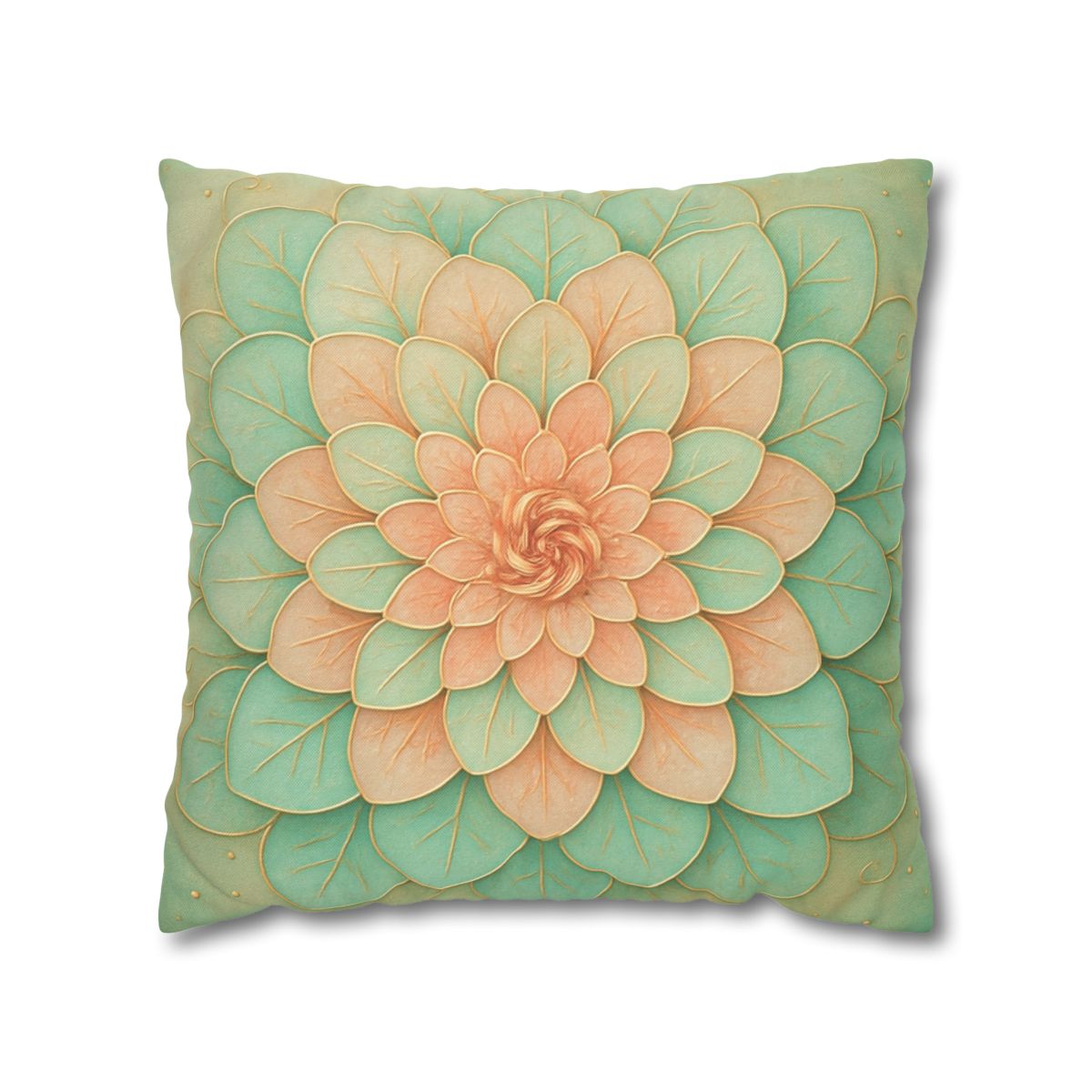 Petal Spiral Mosaic custom pillow cases