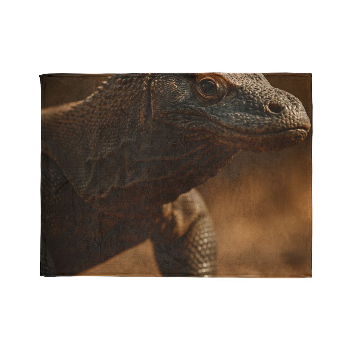 Ancient Sentinel Komodo Dragon soft fleece blankets