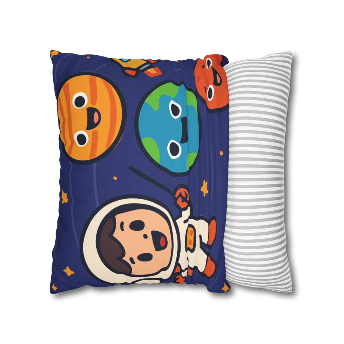 Galaxy School Of Friendly Planets trendy patterned pillow cases
