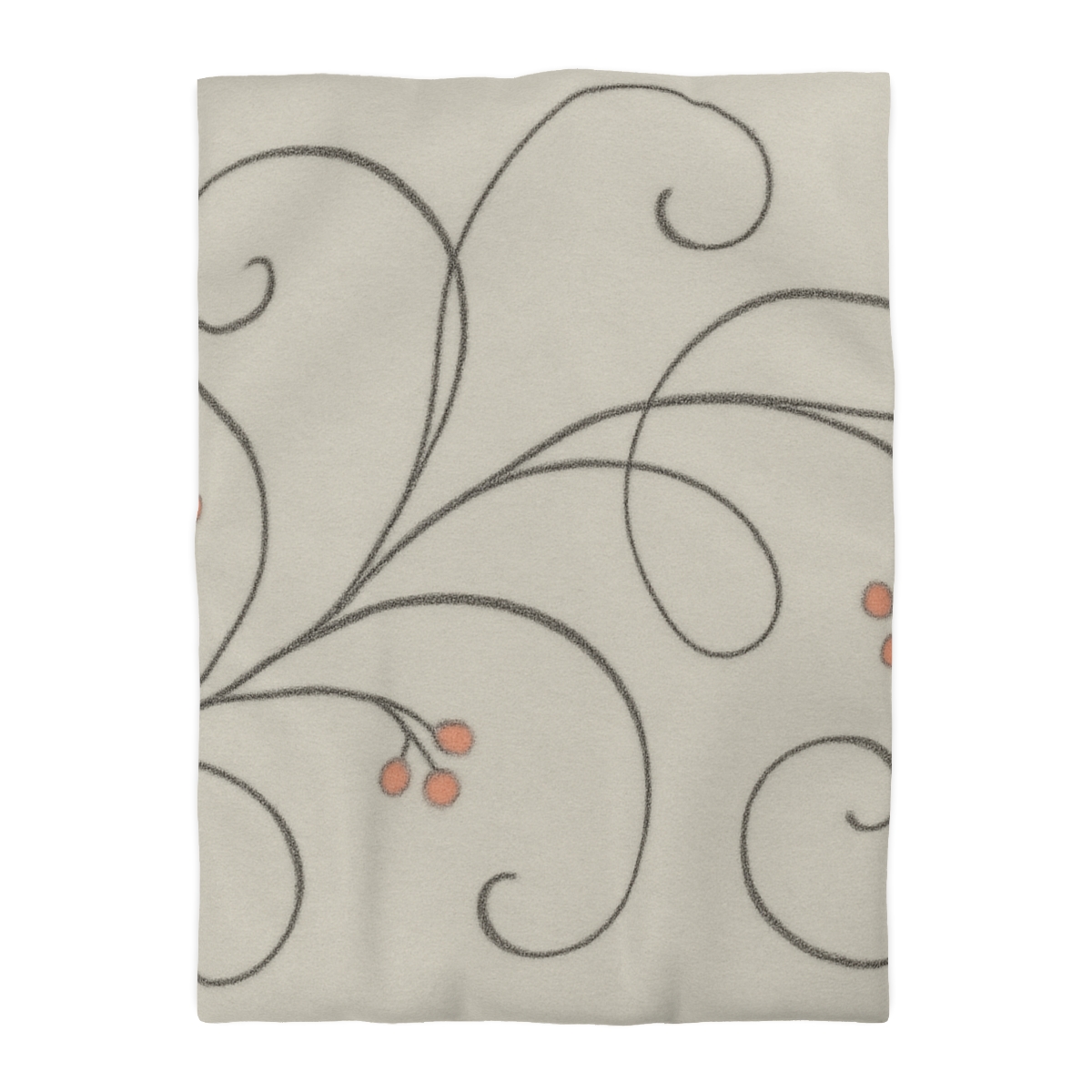 Tendril Lace Panorama designer printed duvets