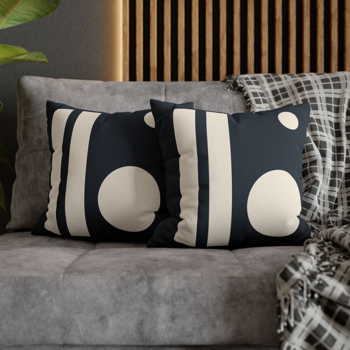 Periapsis Bars And Two Moons stylish decorative pillowcases