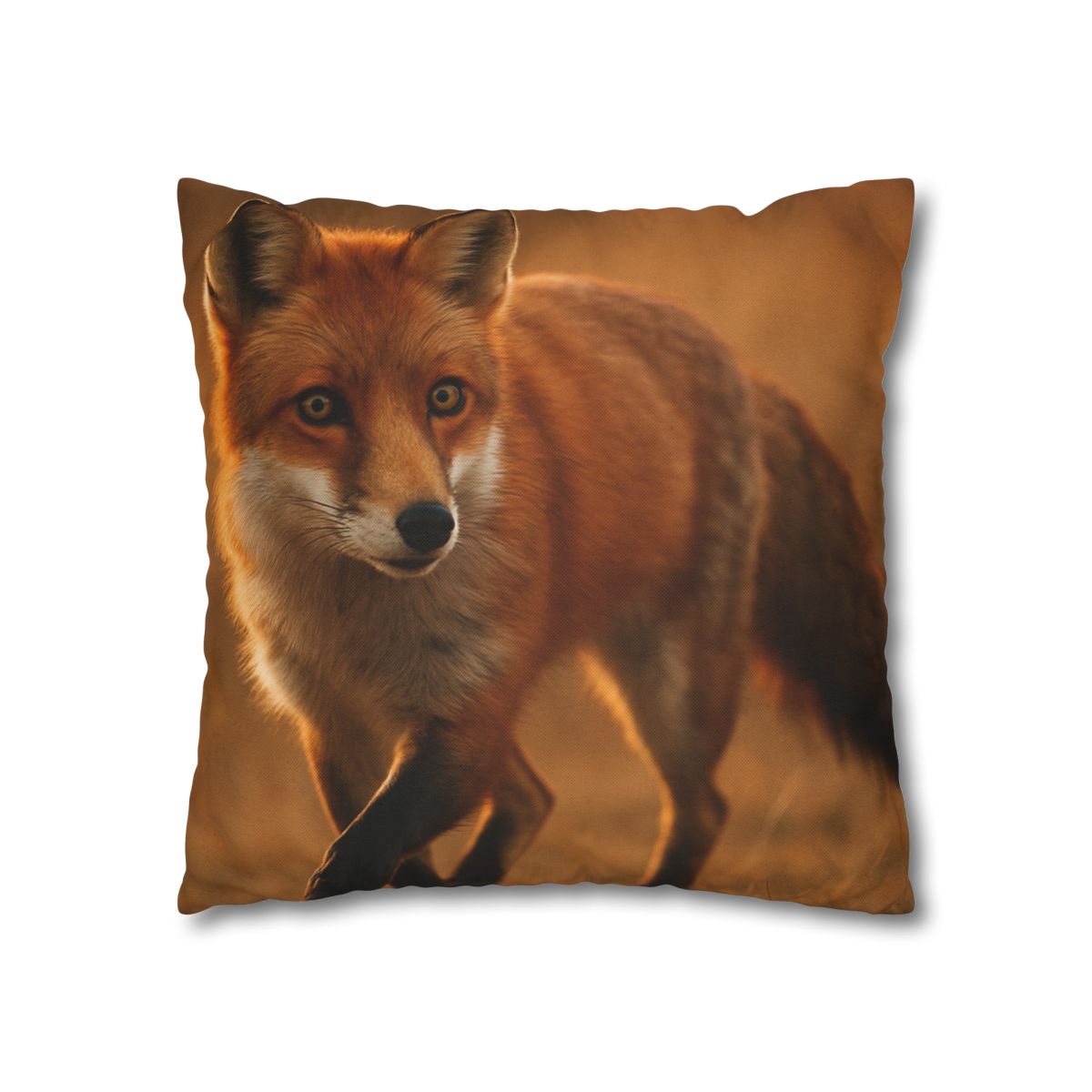 Crimson Whisper Red Fox trendy patterned pillow cases