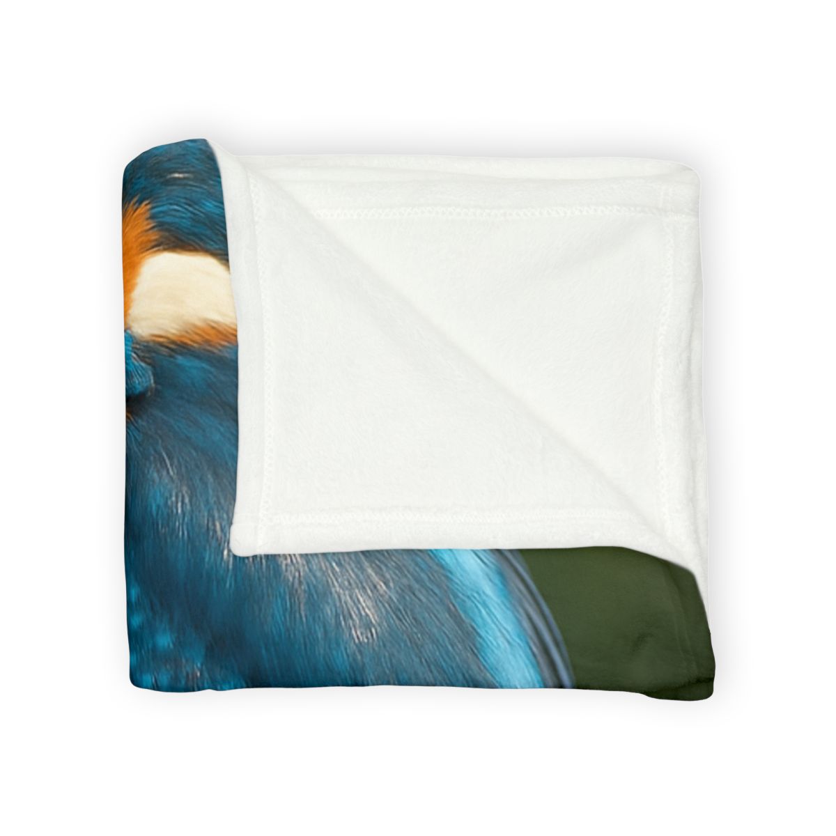 Azure Bolt Common Kingfisher soft fleece blankets