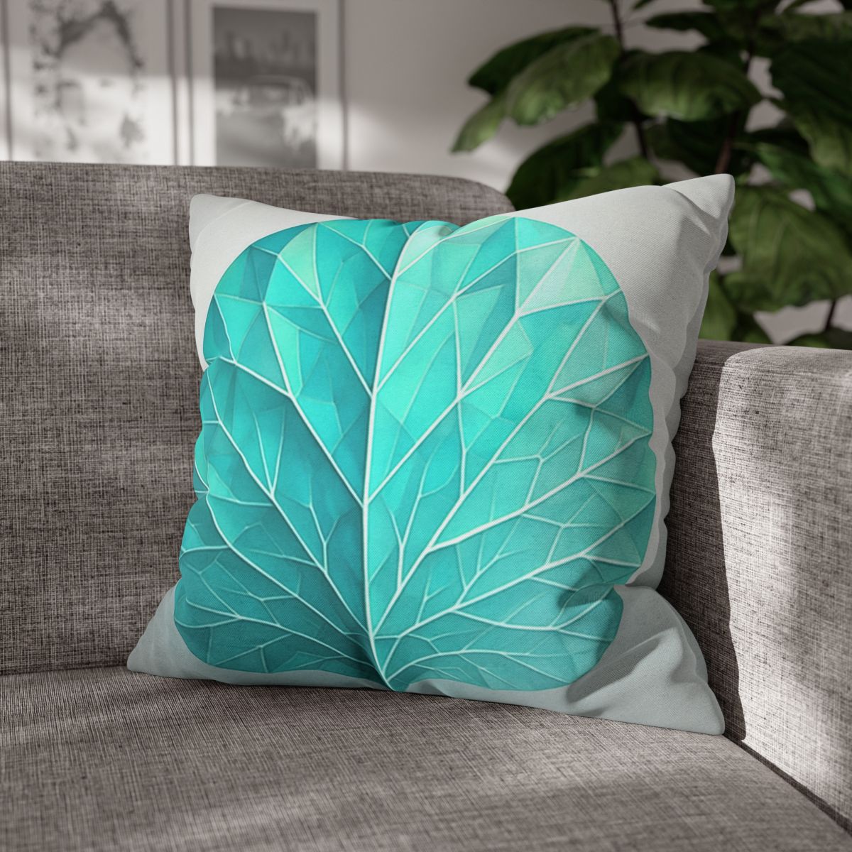 Leaf Vein Prism Fan trendy patterned pillow cases