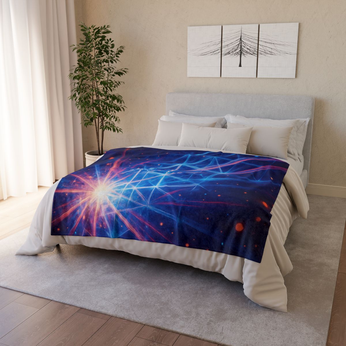 Starburst Lattice Bloom trendy patterned blankets