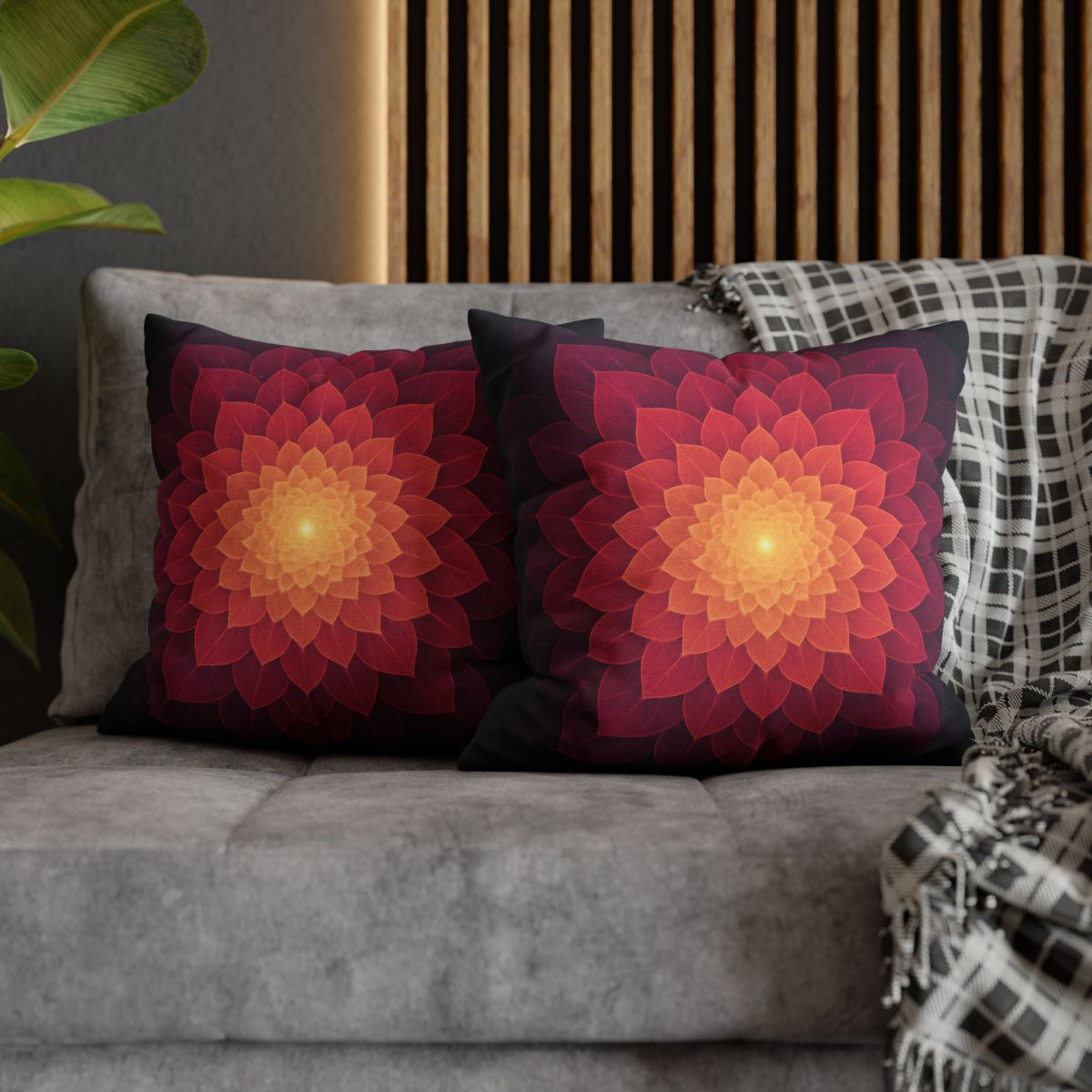 Petal Kaleidoscope Array unique gift pillow cases