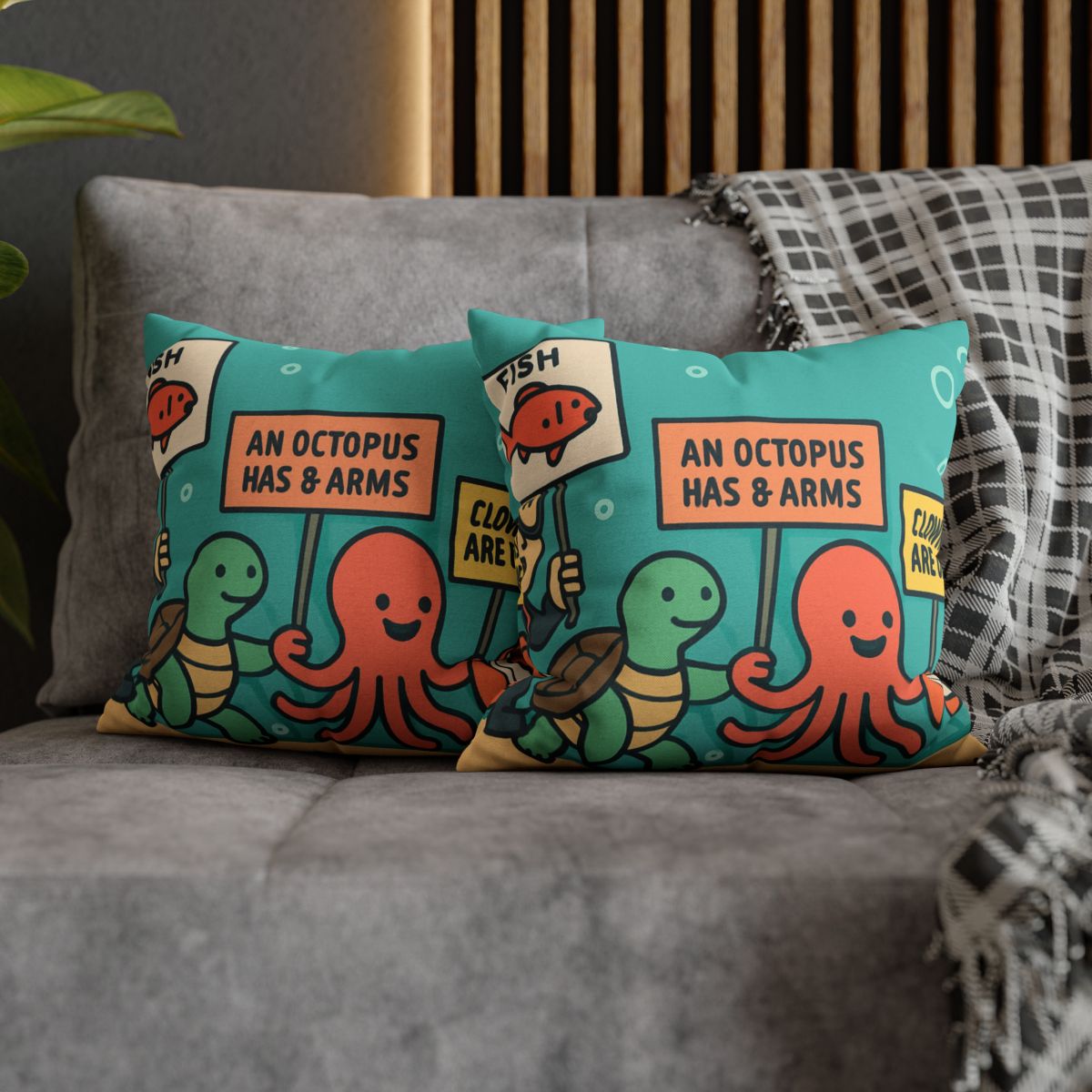 Coral Kingdom Science Parade custom pillow cases