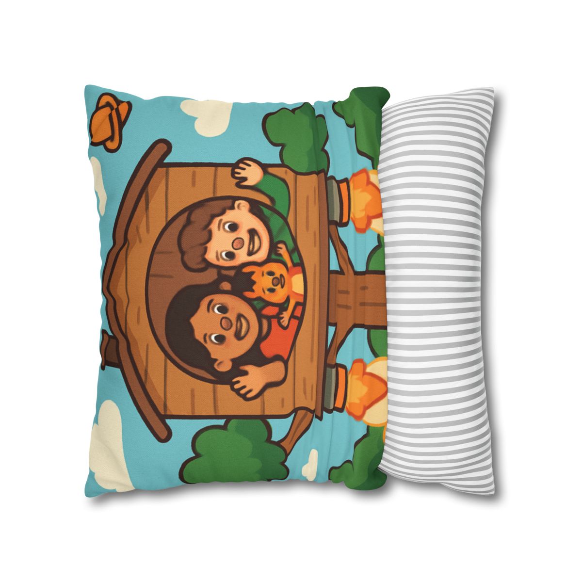 Rocket Powered Treehouse Forest stylish decorative pillowcases