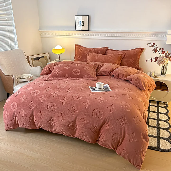 Soft Velvet Fitted Bed Sheet For Bedrooms