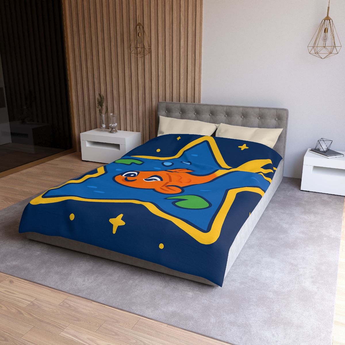 Comet Koi And The Star Pond warm winter duvets