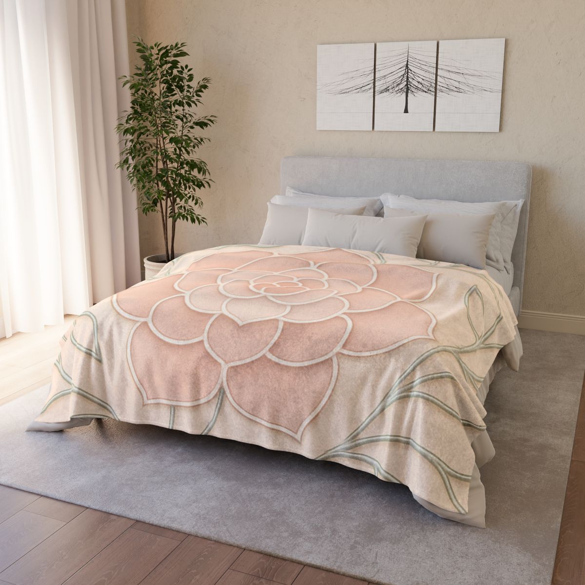 Petal Circuit Lace trendy patterned blankets