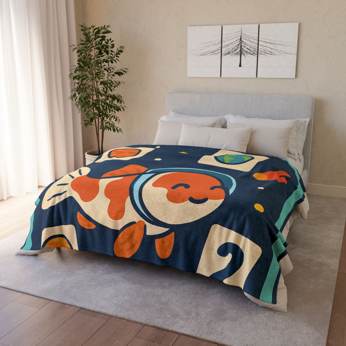 Comet Koi Classroom decorative home blankets