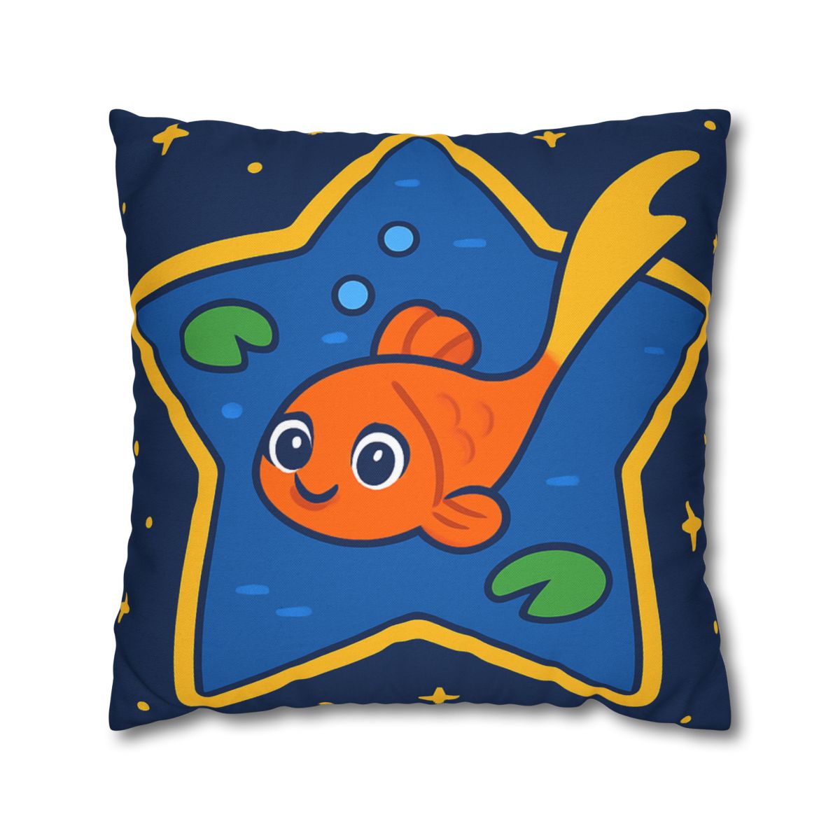 Comet Koi And The Star Pond designer print pillow cases