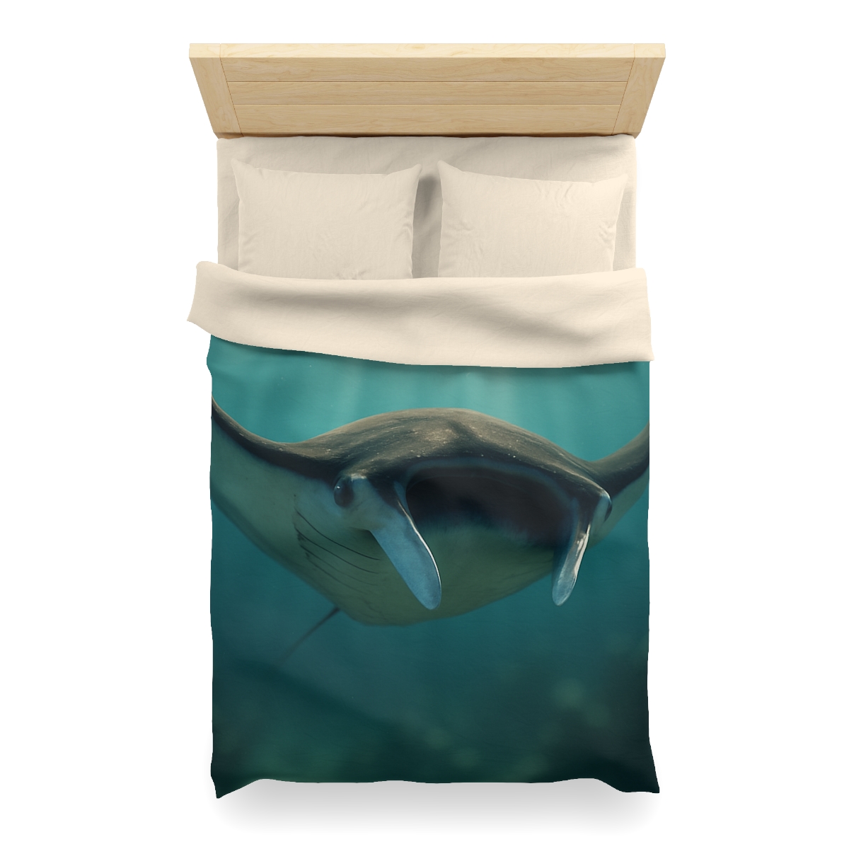 Starlit Drift Giant Manta Ray custom duvets