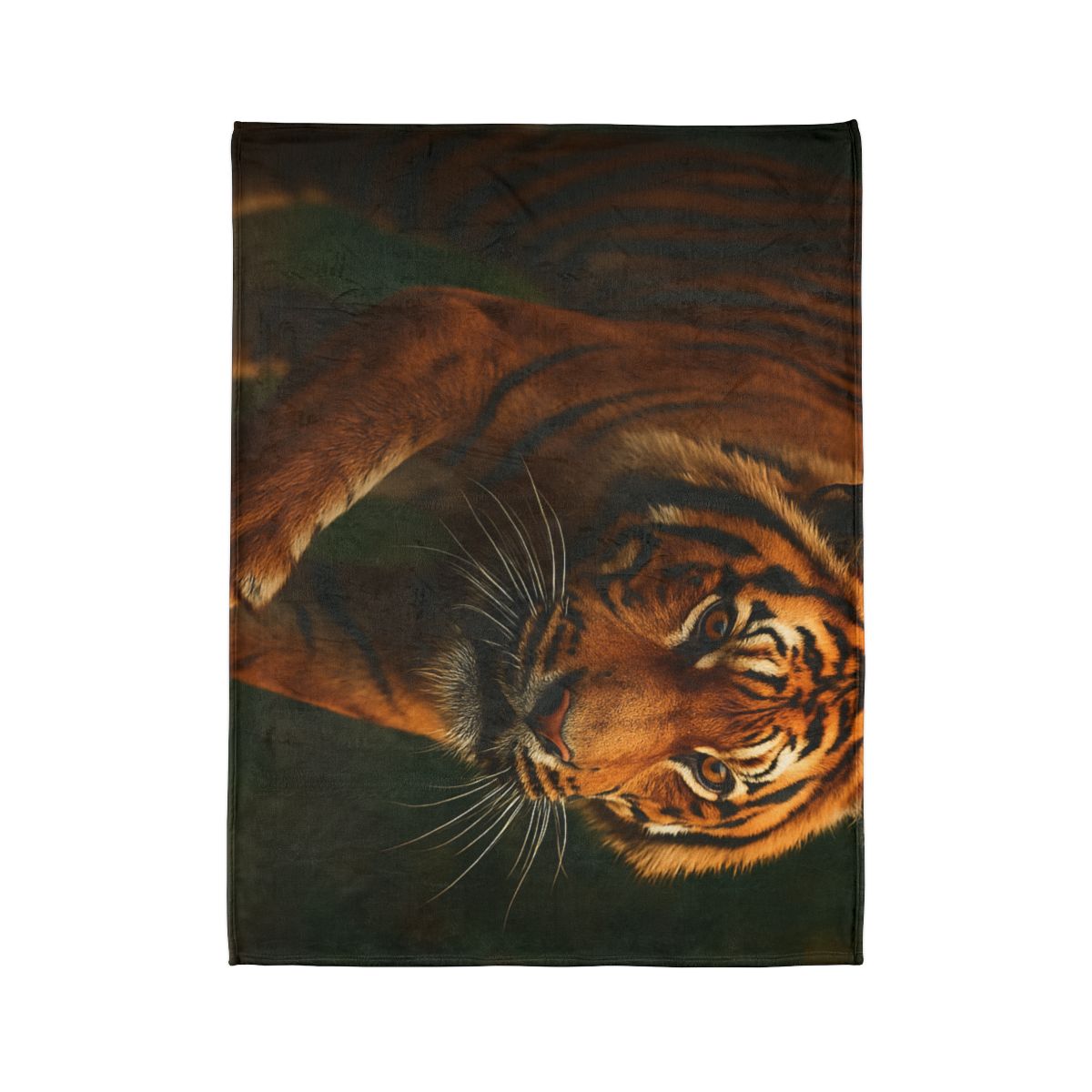 Forest Stalker Bengal Tiger stylish throw blankets