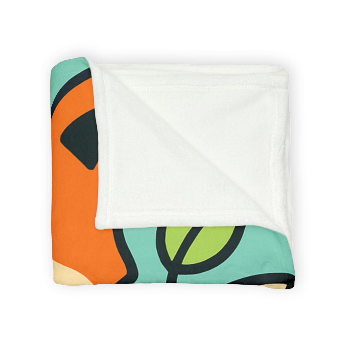 Galaxy Garden Fox soft fleece blankets
