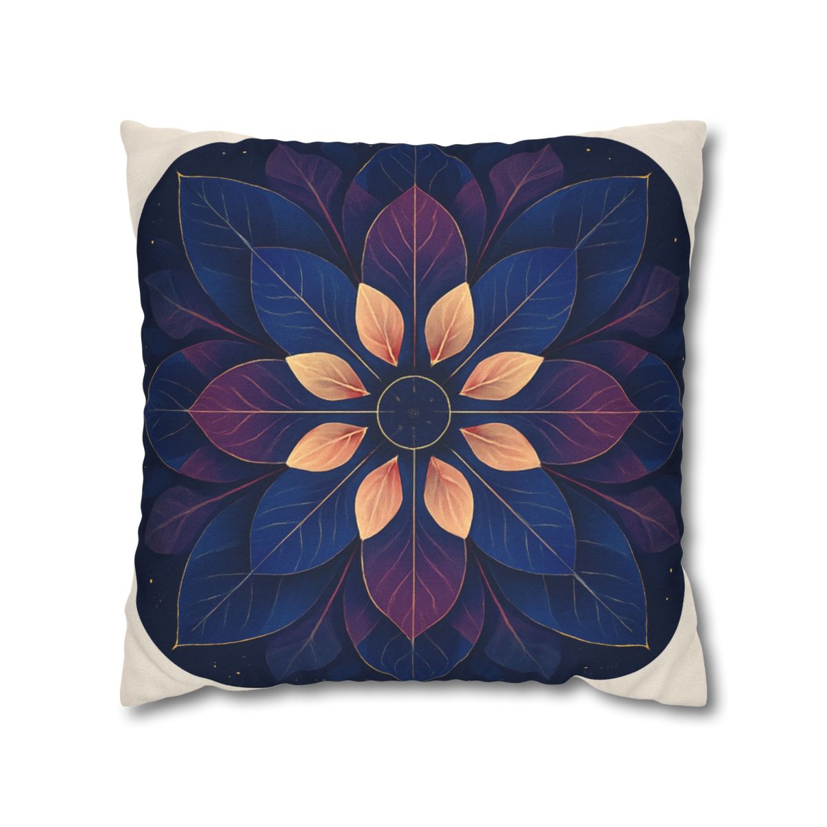 Petal Prism Mandala custom pillow cases