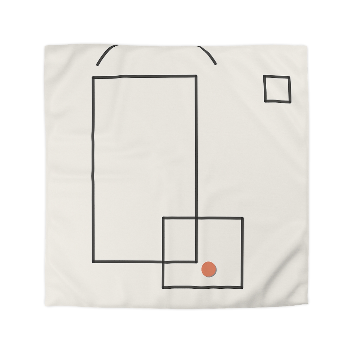 Offset Frame And Quiet Arc unique patterned duvets