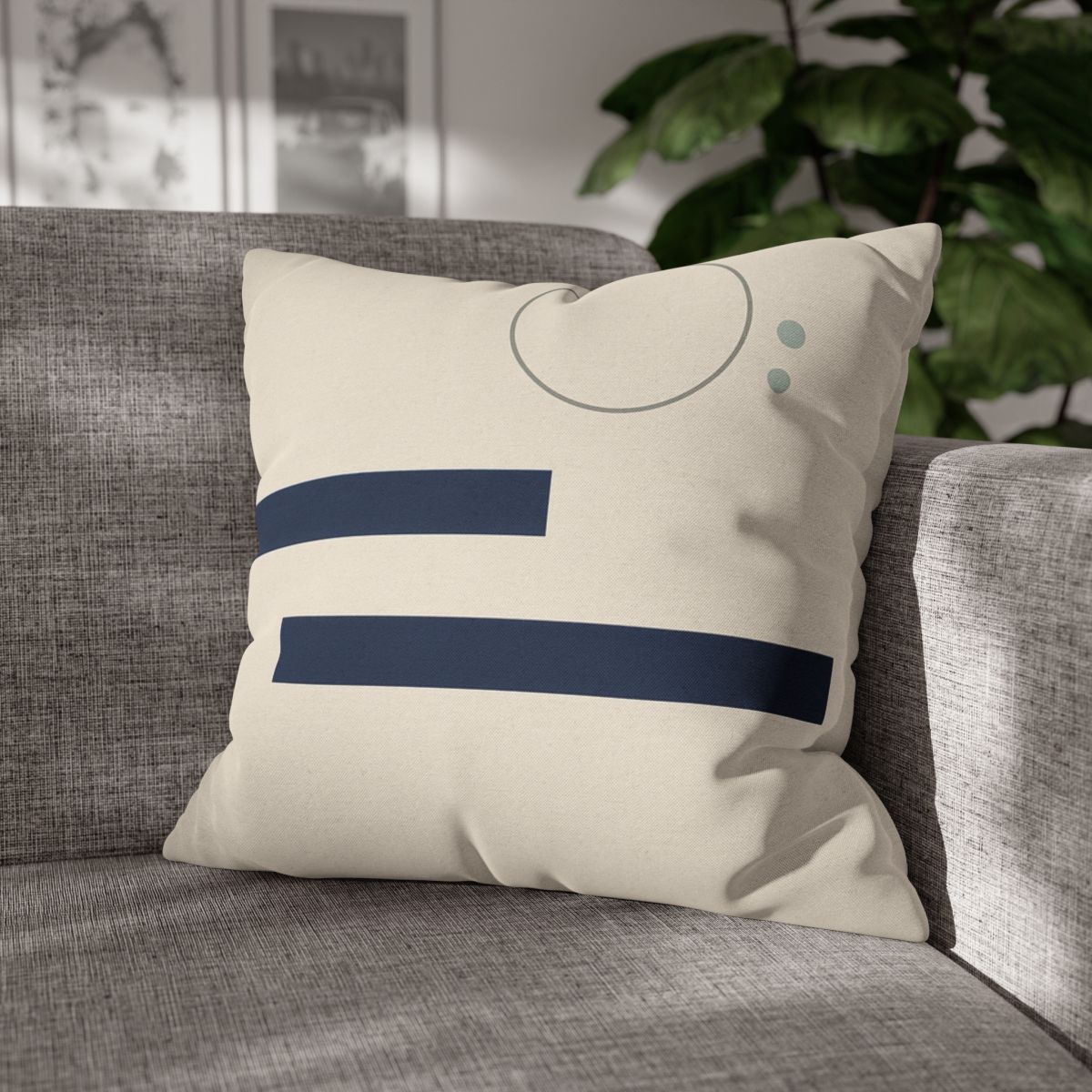 Twin Bars And Quiet Dot Cluster designer print pillow cases